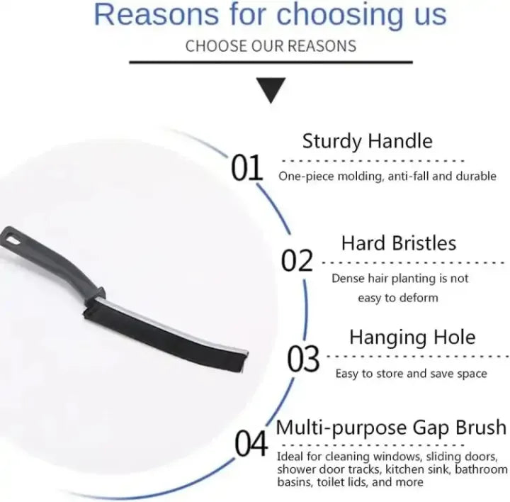 Gap cleaning brush cleaning sink edge