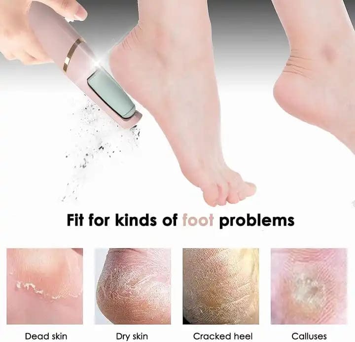 Foot Pedicure Grinder Remover Tools Rechargeable Electric Automatic Polisher File Dead Skin Callus Feet Care Cleaning
