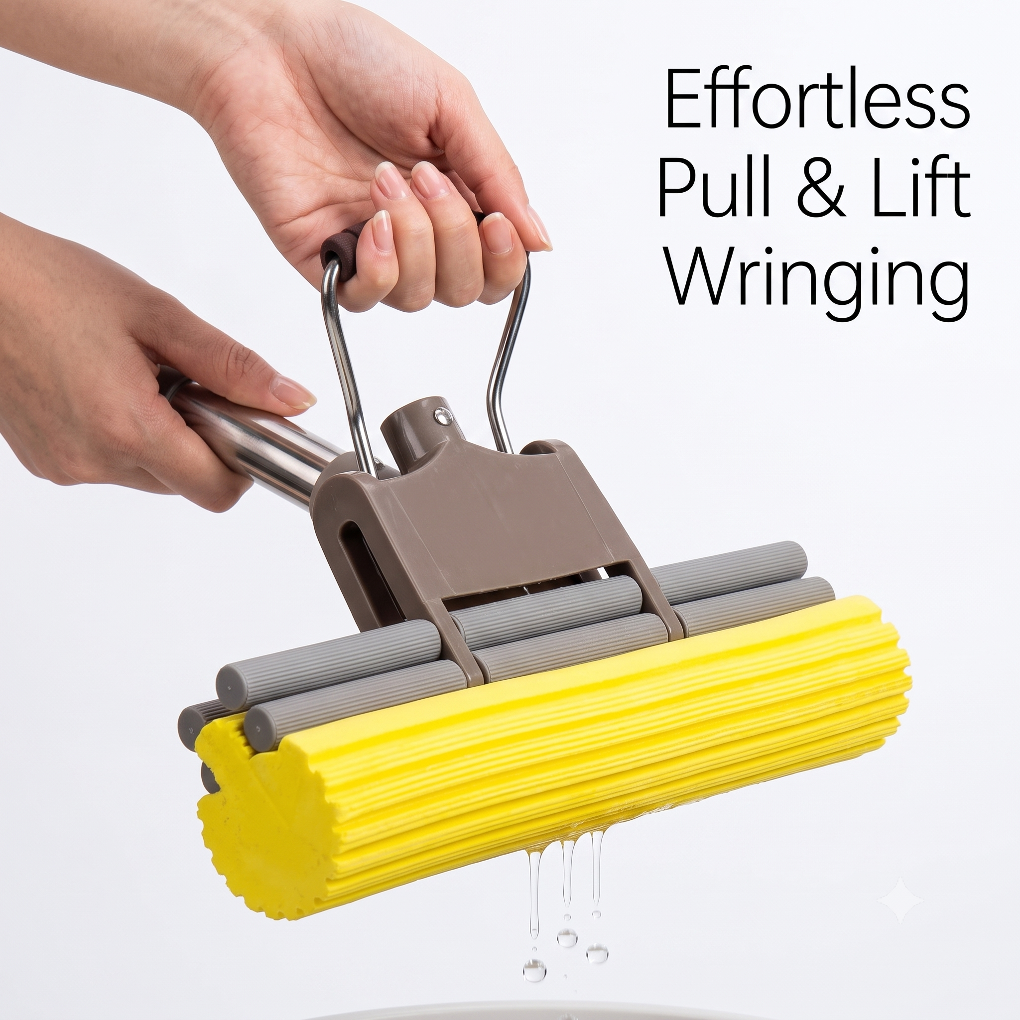 Super Absorbent Sponge Mop with Adjustable Handle & Refills