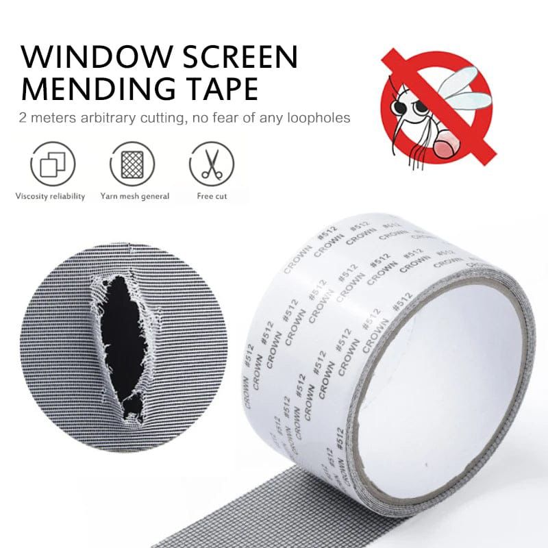 5x200cm Screen Repair Tape Window Door Waterproof Mosquito Net Patch Self-adhesive Super Fix Mesh Netting Broken Holes Tool
